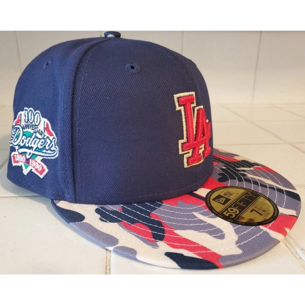 Los Angeles DODGERS 100th Year MLB Ohtani 5950 Team Hat Cap NEW Fast Ship - Picture 8 of 9